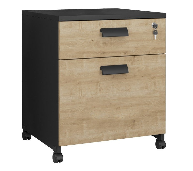 Cajonera Work WK8 con ruedas, cerradura y archivo